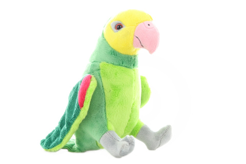 Plyš Papoušek zelený
