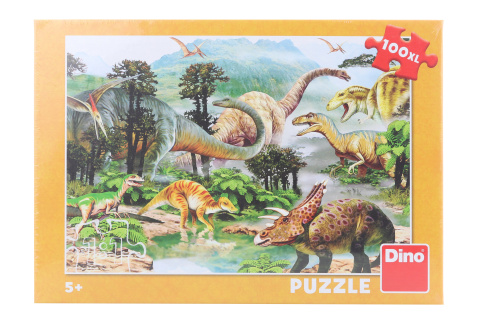 Puzzle Život dinosaurů 100XL