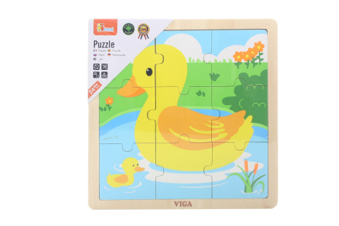 Dřevěné puzzle - kachnička