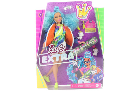Barbie Extra - s modrým afro účesem GRN30 TV 1.4.-30.6.2022