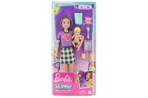 Barbie Chůva skipper + miminko/doplňky GRP11