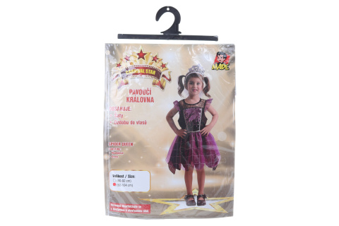 Šaty na karneval - pavoučí královna, 92 - 104 cm
