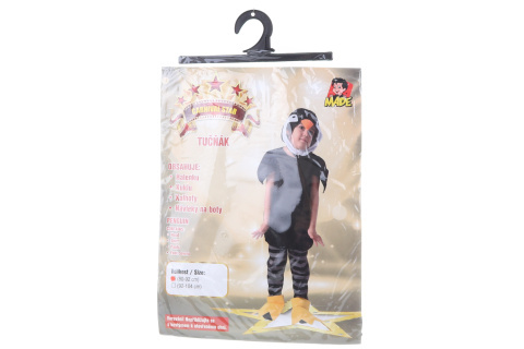 Šaty na karneval - tučňák, 80 - 92 cm